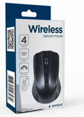 RATON GEMBIRD OPTICO 4 BOTONES NEGRO RF INALAMBRICO PILAS