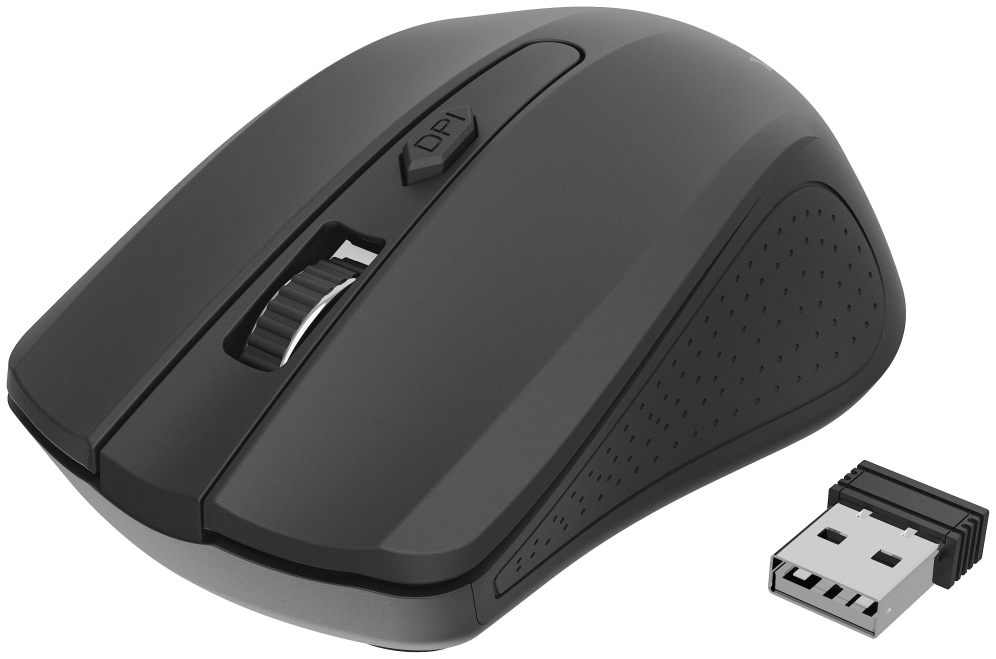 RATON GEMBIRD OPTICO 4 BOTONES NEGRO RF INALAMBRICO PILAS - detalle