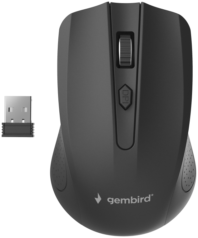 RATON GEMBIRD OPTICO 4 BOTONES NEGRO RF INALAMBRICO PILAS - detalle