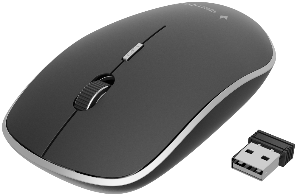 RATON GEMBIRD OPTICO NEGRO BLANCO RF INALAMBRICO PILAS - detalle