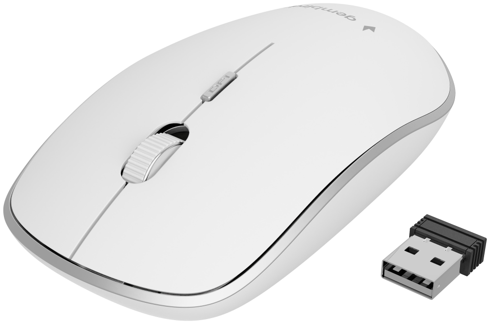 RATON GEMBIRD OPTICO SILENCIOSO BLANCO RF INALAMBRICO PILAS - detalle