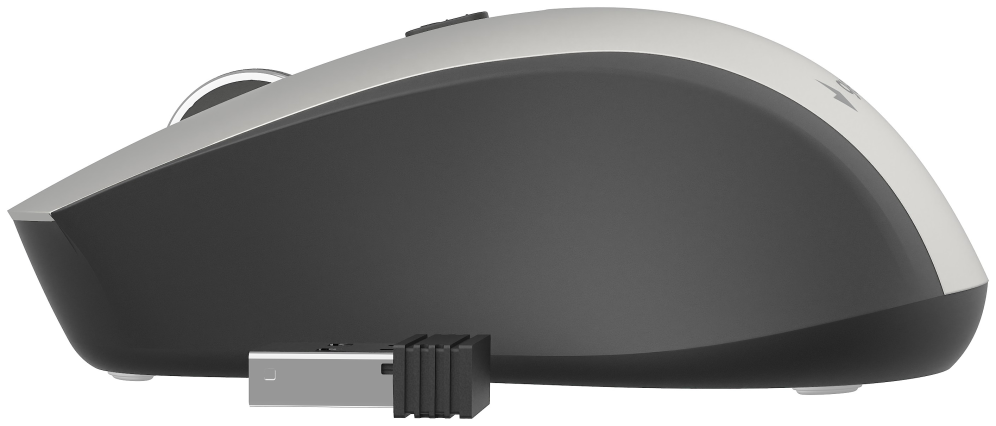 RATON GEMBIRD PLATA NEGRO RF INALAMBRICO PILAS - detalle