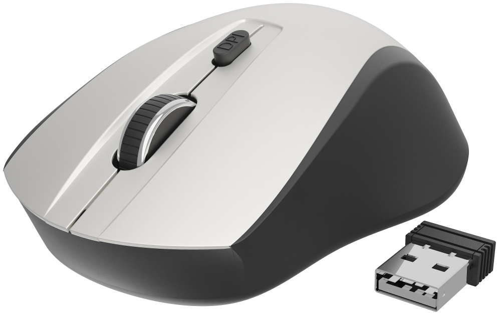 RATON GEMBIRD PLATA NEGRO RF INALAMBRICO PILAS - detalle