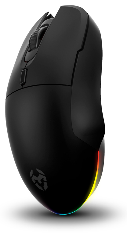 RATON KROM KOMET GAMING RGB WIRELESS NEGRO - detalle