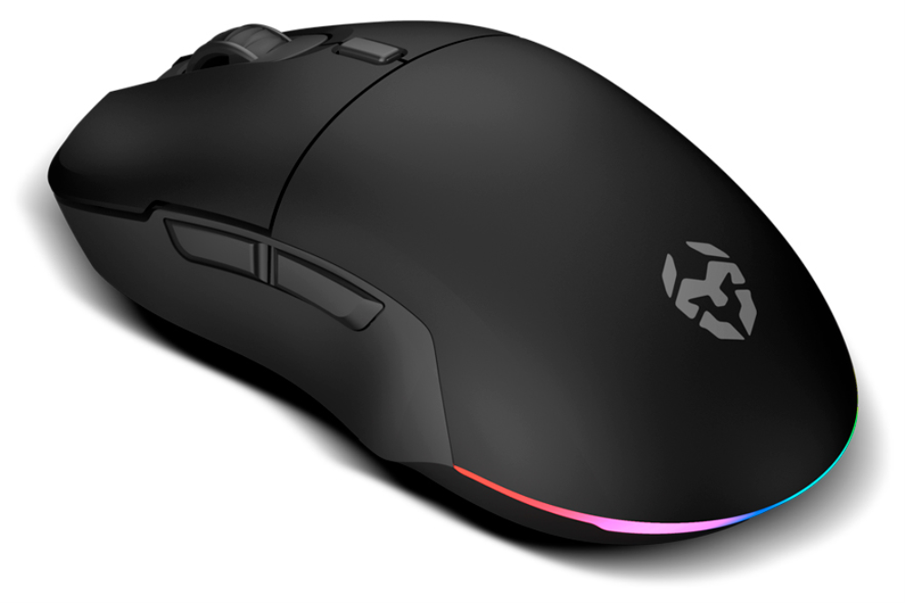 RATON KROM KOMET GAMING RGB WIRELESS NEGRO - detalle