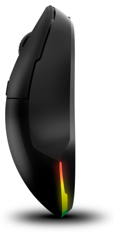 RATON KROM KOMET GAMING RGB WIRELESS NEGRO - detalle