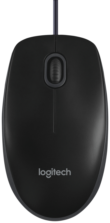RATON LOGITECH B100 NEGRO USB - detalle