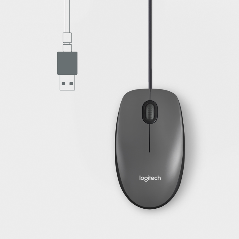 RATON LOGITECH M100 NEGRO USB - detalle