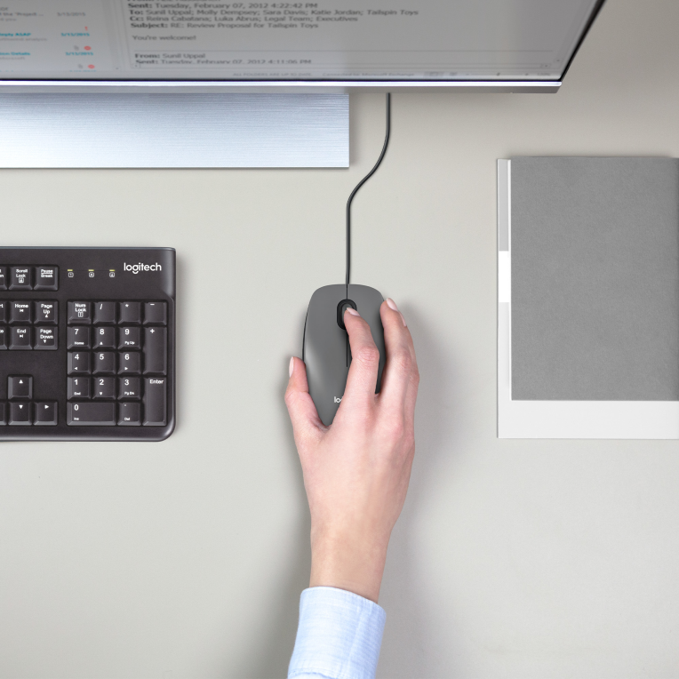 RATON LOGITECH M100 NEGRO USB - detalle