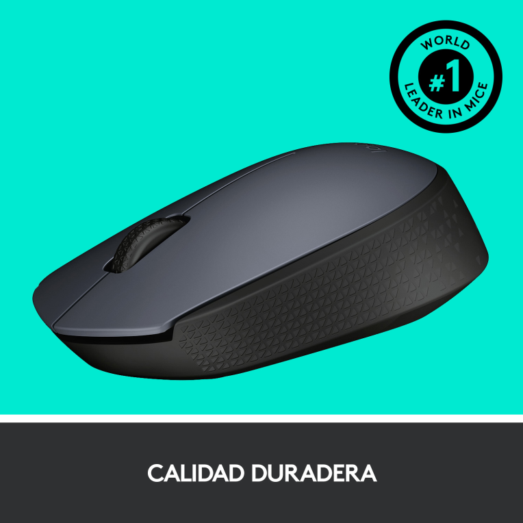 RATON LOGITECH M170 NEGRO GRIS RF INALAMBRICO PILAS - detalle