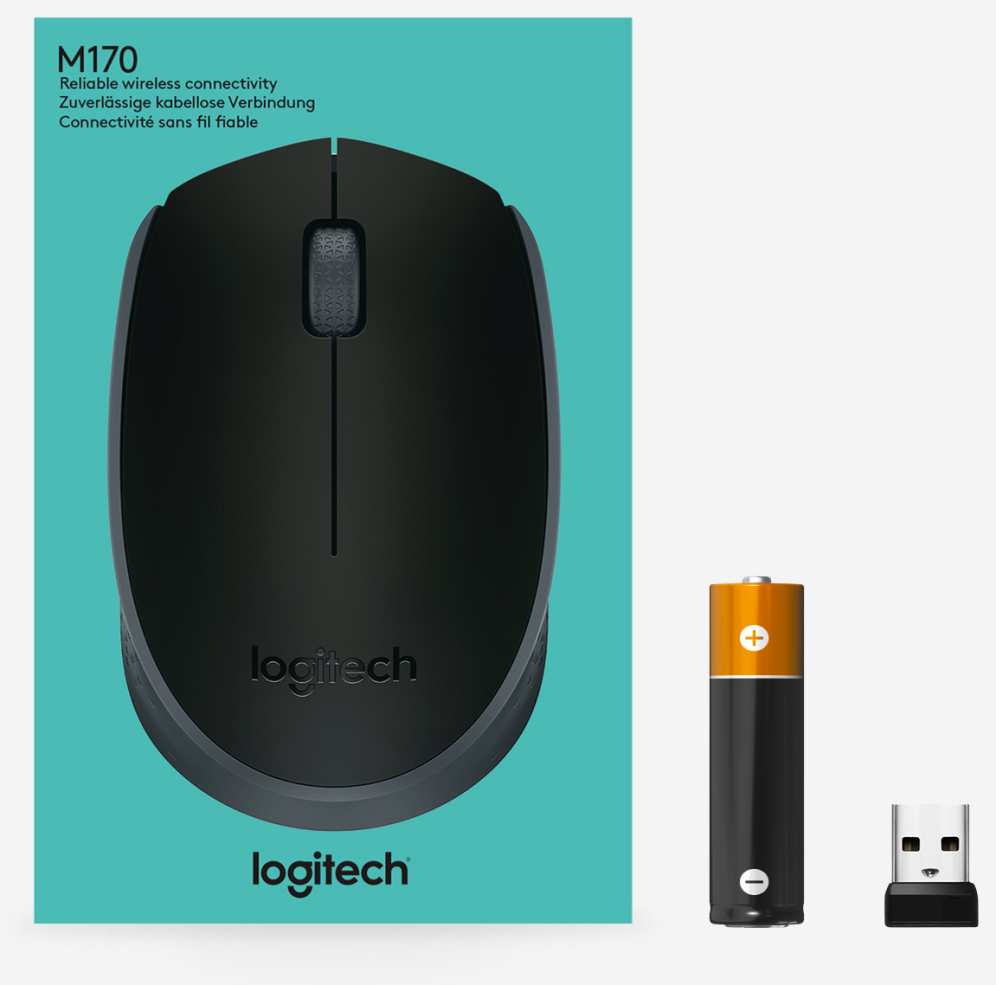 RATON LOGITECH M171 RF INALAMBRICO NEGRO - detalle