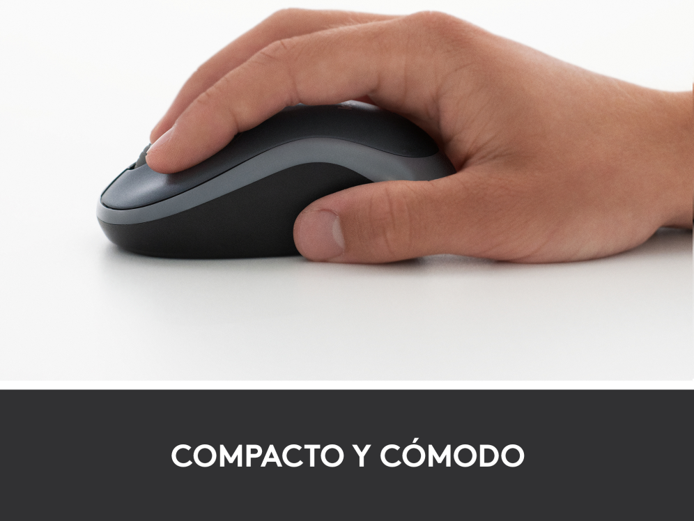RATON LOGITECH M185 GRIS RF INALAMBRICO PILAS - detalle