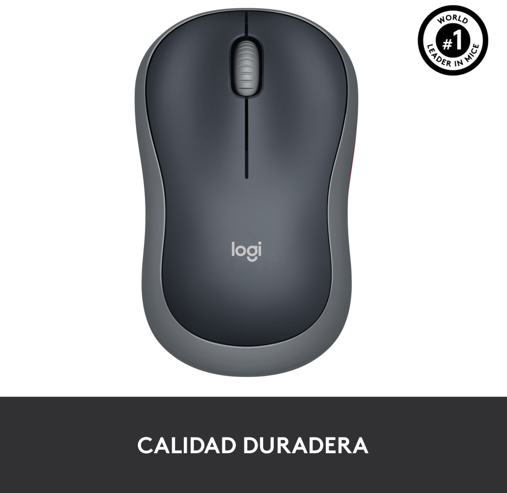 RATON LOGITECH M185 GRIS RF INALAMBRICO PILAS - detalle