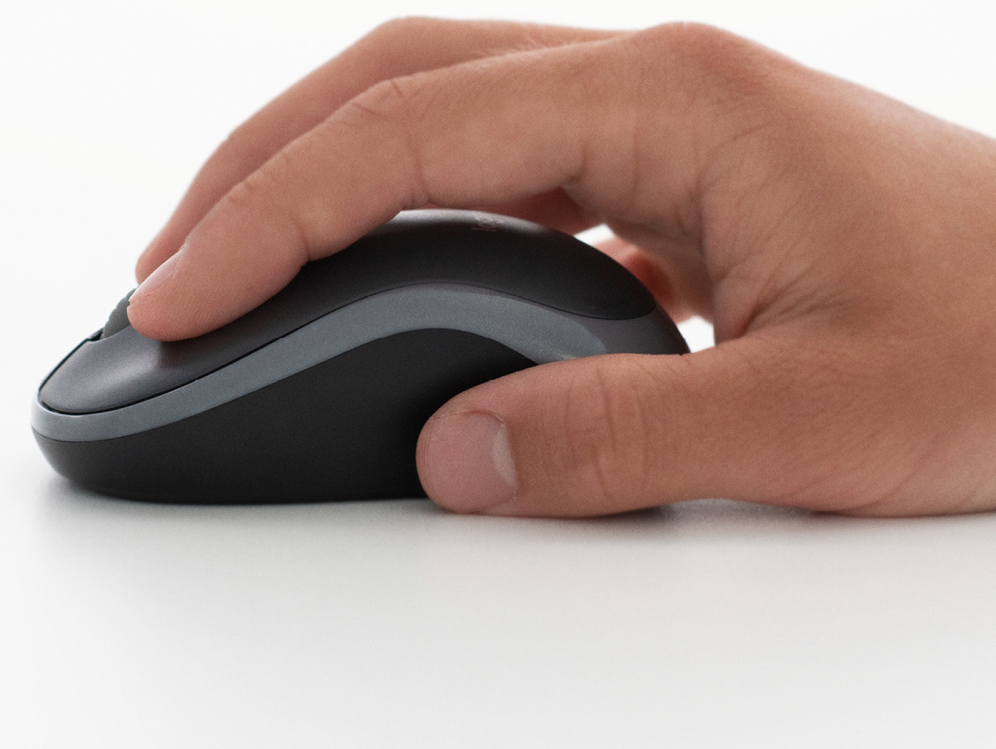 RATON LOGITECH M185 NEGRO GRIS RF INALAMBRICO PILAS - detalle