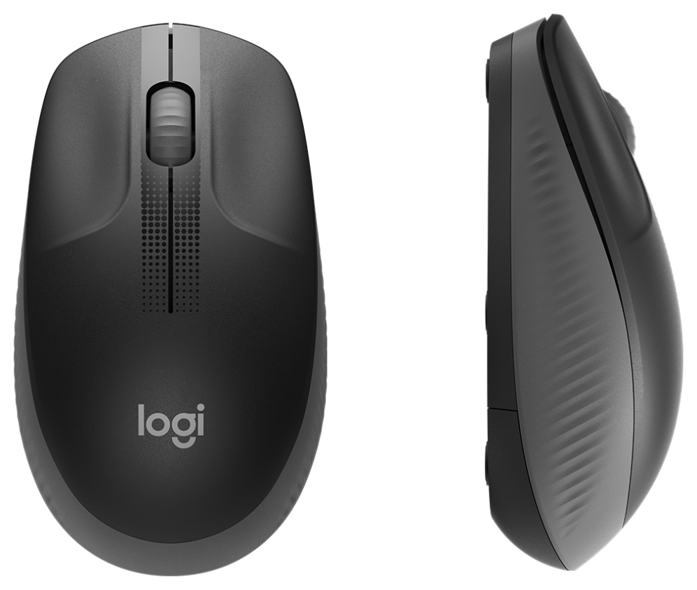 RATON LOGITECH M190 NEGRO GRIS RF INALAMBRICO PILAS - detalle