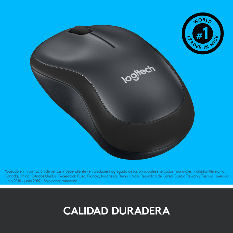 RATON LOGITECH M220 SILENT NEGRO RF INALAMBRICO PILAS - detalle