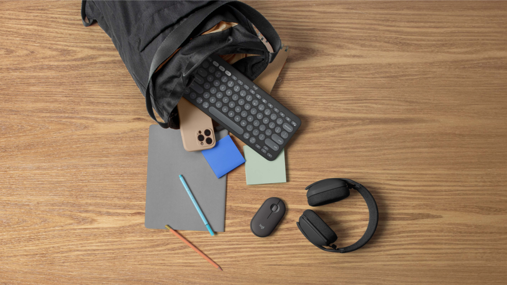 RATON LOGITECH PEBBLE MOUSE M350S GRAFITO BLUETOOTH PILAS - detalle