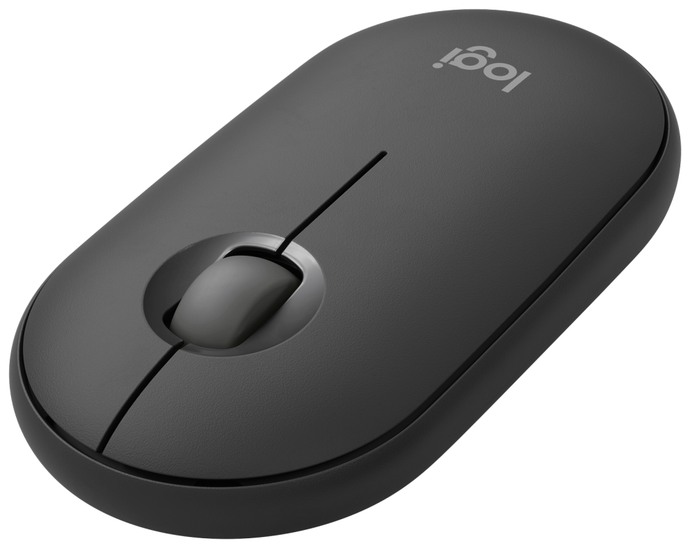 RATON LOGITECH PEBBLE MOUSE M350S GRAFITO BLUETOOTH PILAS - detalle