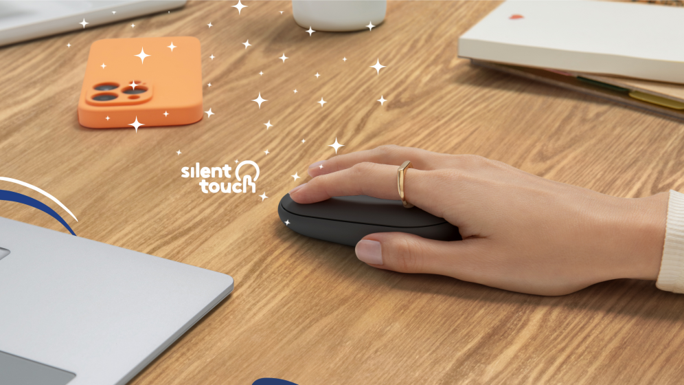 RATON LOGITECH PEBBLE MOUSE M350S GRAFITO BLUETOOTH PILAS - detalle