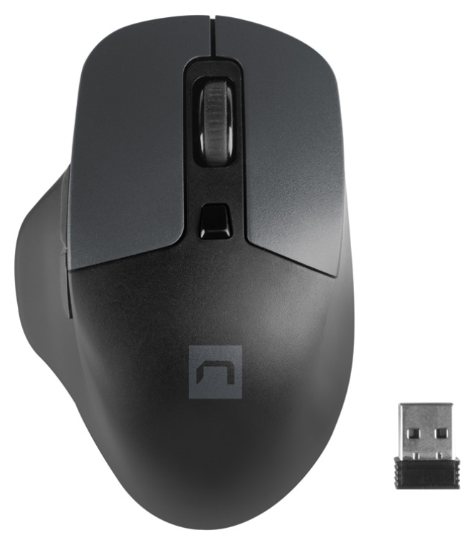 RATON NATEC BLACKBIRD 2 SILENT 1600DPI NEGRO RF INALAMBRICO PILAS