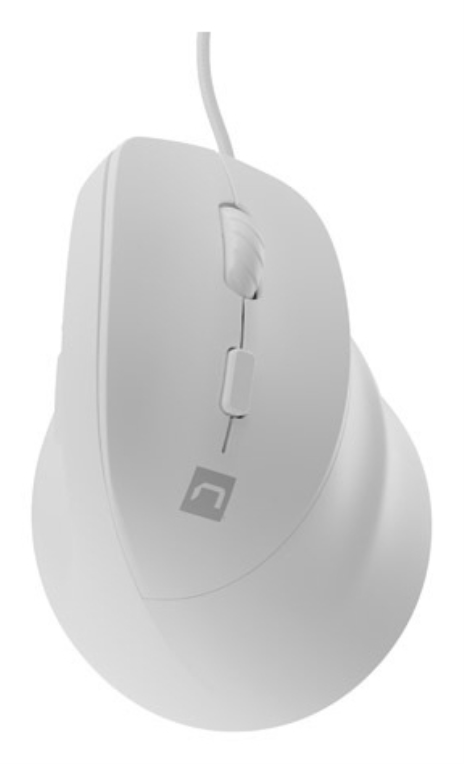 RATON NATEC CRAKE 2 PRO VERTICAL DIESTRO 12.800 DPI OPTICO BLANCO USB
