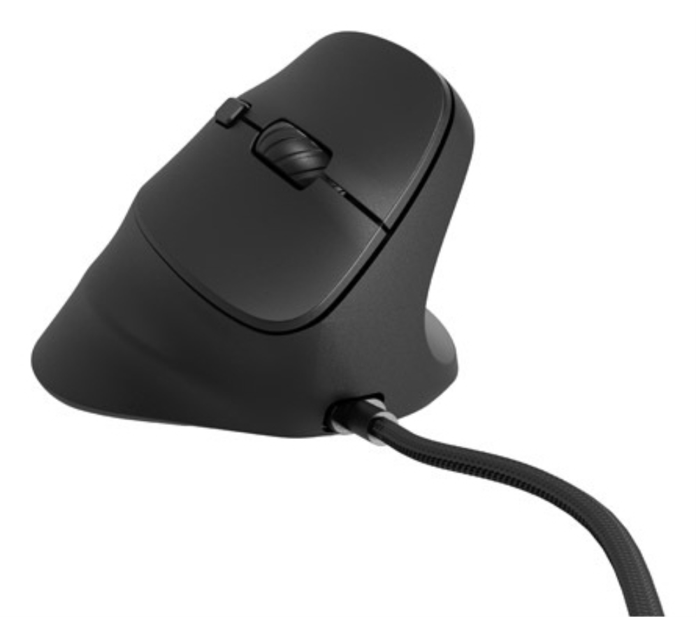 RATON NATEC CRAKE 2 PRO VERTICAL DIESTRO 12.800 DPI OPTICO NEGRO USB - detalle