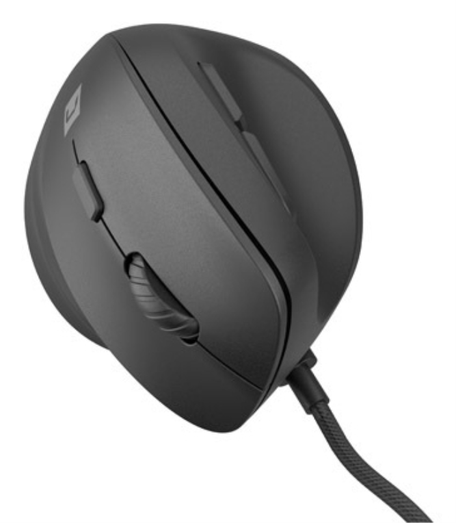 RATON NATEC CRAKE 2 PRO VERTICAL DIESTRO 12.800 DPI OPTICO NEGRO USB - detalle