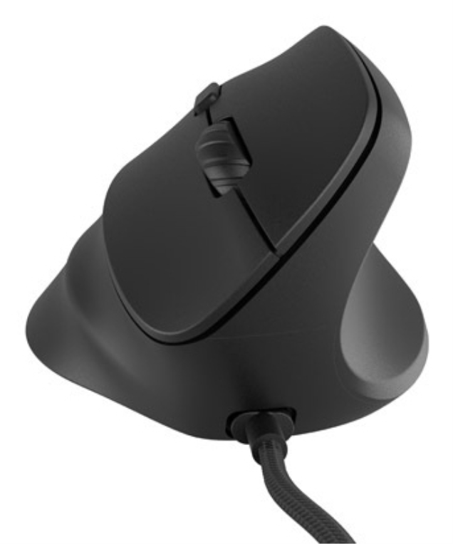 RATON NATEC CRAKE 2 PRO VERTICAL DIESTRO 12.800 DPI OPTICO NEGRO USB - detalle