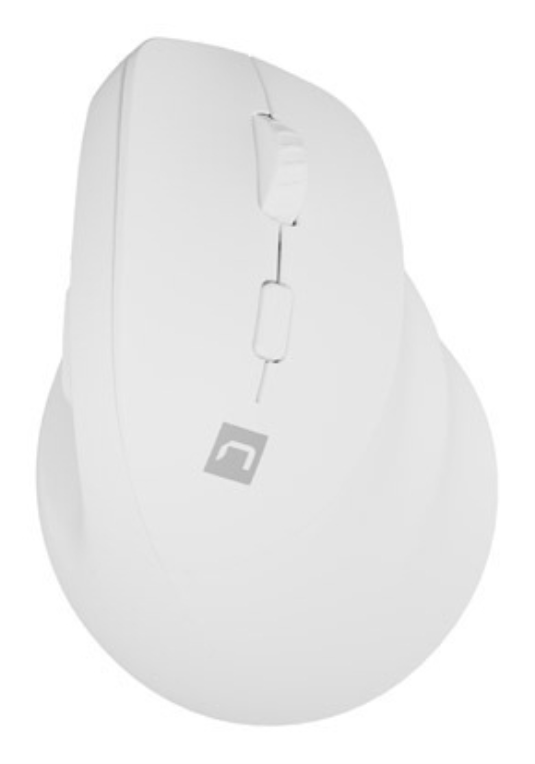RATON NATEC CRAKE 2 VERTICAL DIESTRO DUAL 2400 DPI BLANCO BLUETOOTH PILAS - detalle