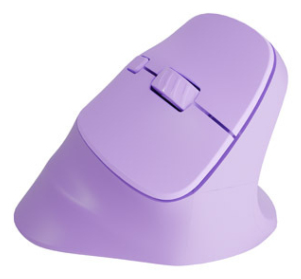 RATON NATEC CRAKE 2 VERTICAL DIESTRO DUAL 2400 DPI LAVANDA BLUETOOTH PILAS - detalle
