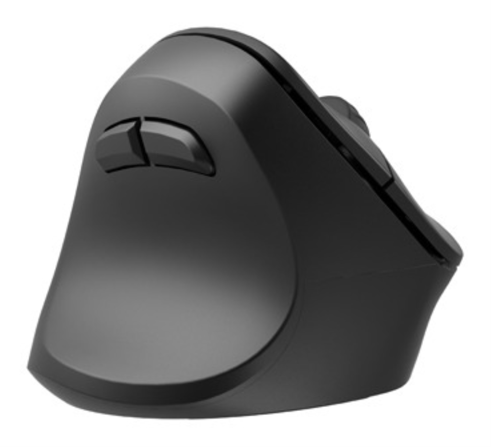 RATON NATEC CRAKE 2 VERTICAL ZURDO DUAL 2400 DPI NEGRO BLUETOOTH PILAS - detalle