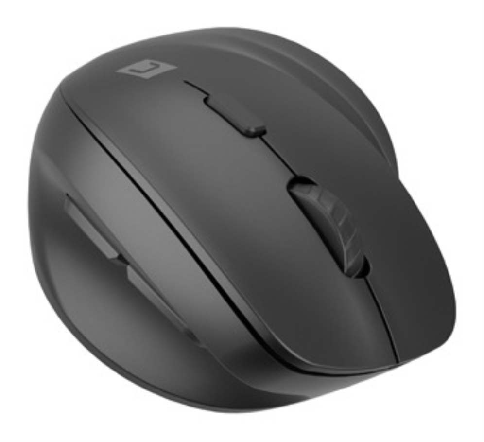 RATON NATEC CRAKE 2 VERTICAL ZURDO DUAL 2400 DPI NEGRO BLUETOOTH PILAS - detalle