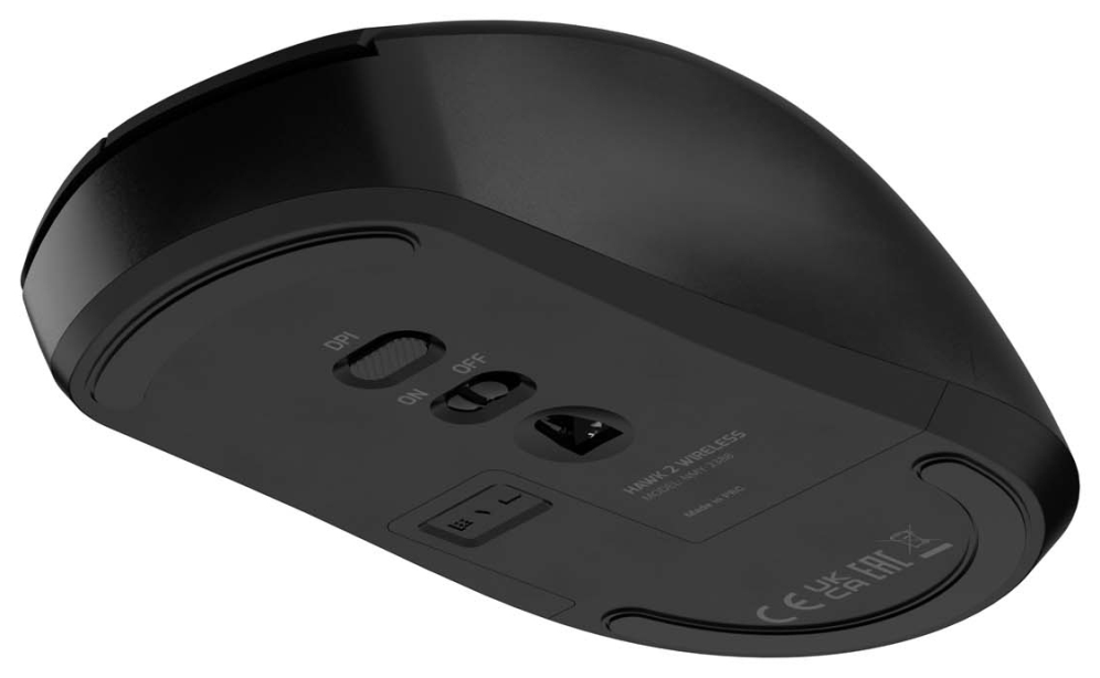 RATON NATEC HAWK 2 3200DPI LASER NEGRO INALAMBRICO 2.4GHZ - detalle