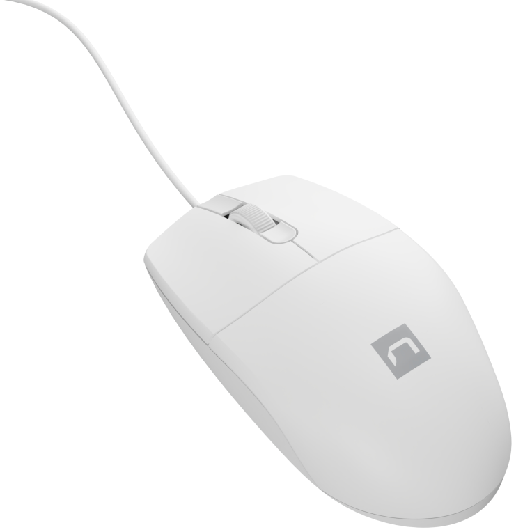 RATON NATEC RUFF 2 1000DPI OPTICO BLANCO USB - detalle