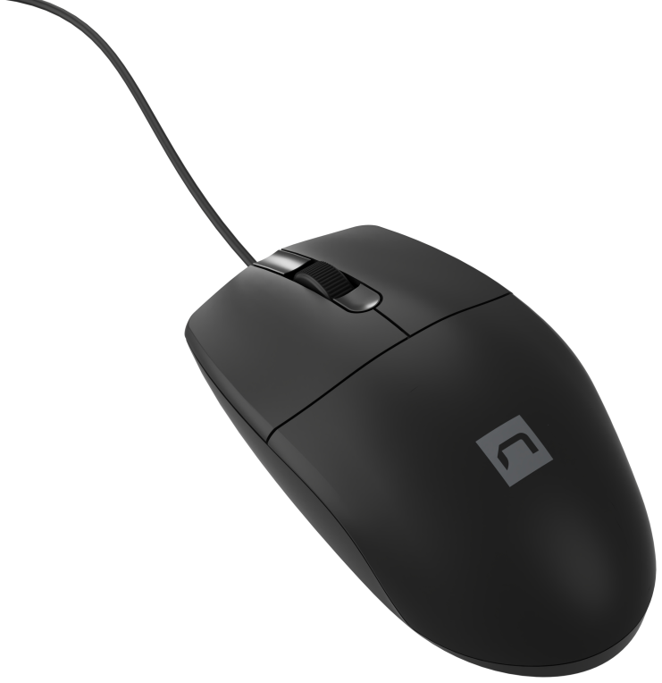 RATON NATEC RUFF 2 1000DPI OPTICO NEGRO USB - detalle