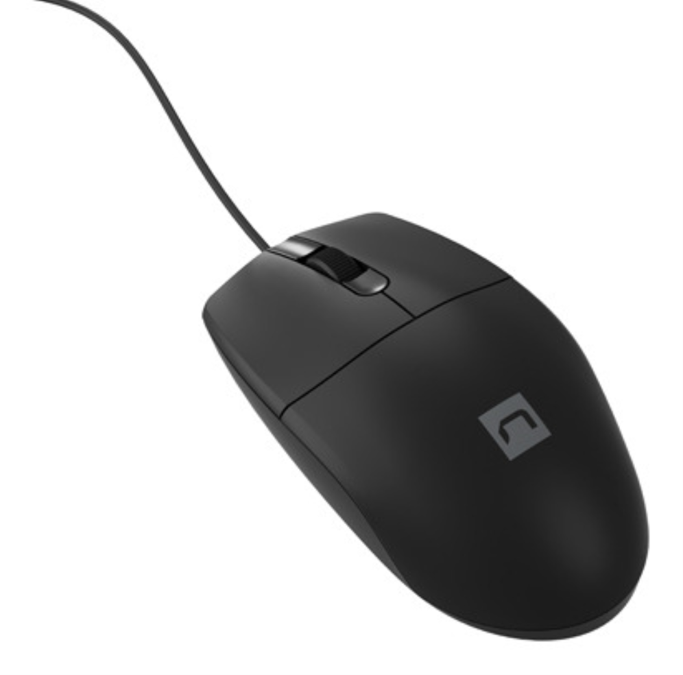 RATON NATEC RUFF PLUS 1200DPI OPTICO NEGRO USB - detalle