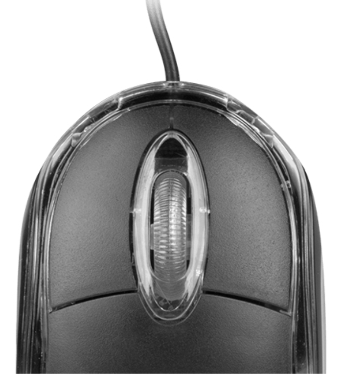 RATON NATEC VIREO 2 1000DPI OPTICO NEGRO USB - detalle