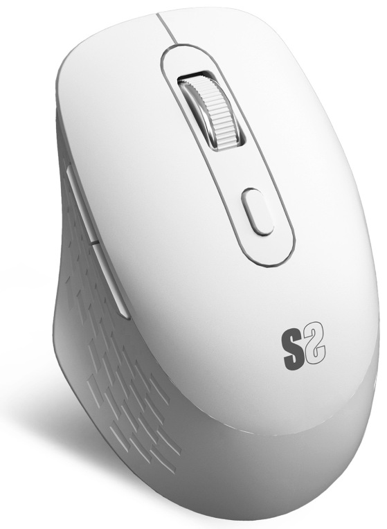 RATON SUBBLIM CURVE ERGO DUAL BLANCO BLUETOOTH BATERIA RECARGABLE - detalle