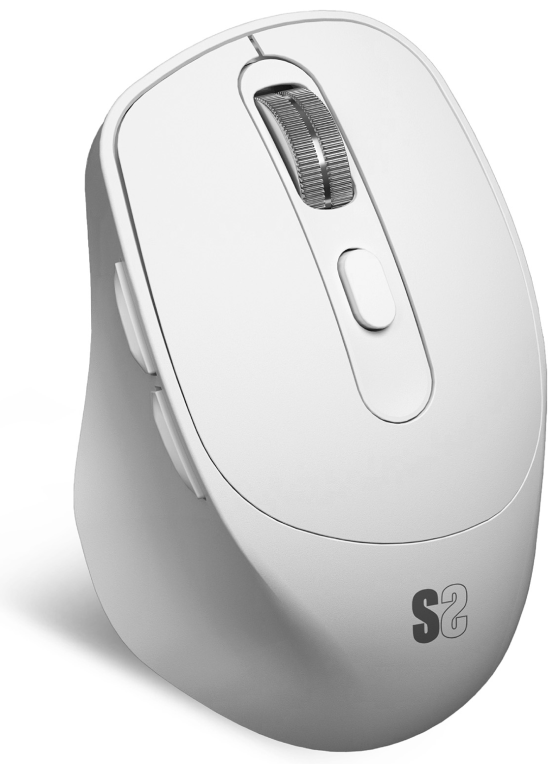 RATON SUBBLIM ERGO DUAL BLANCO BLUETOOTH BATERIA RECARGABLE - detalle