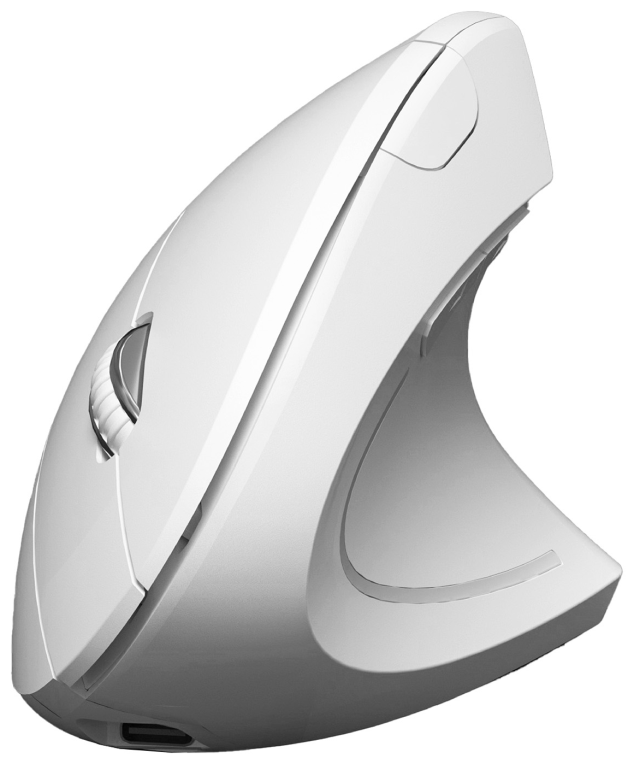 RATON SUBBLIM GLIDE ERGO DUAL BLANCO BLUETOOTH BATERIA RECARGABLE - detalle