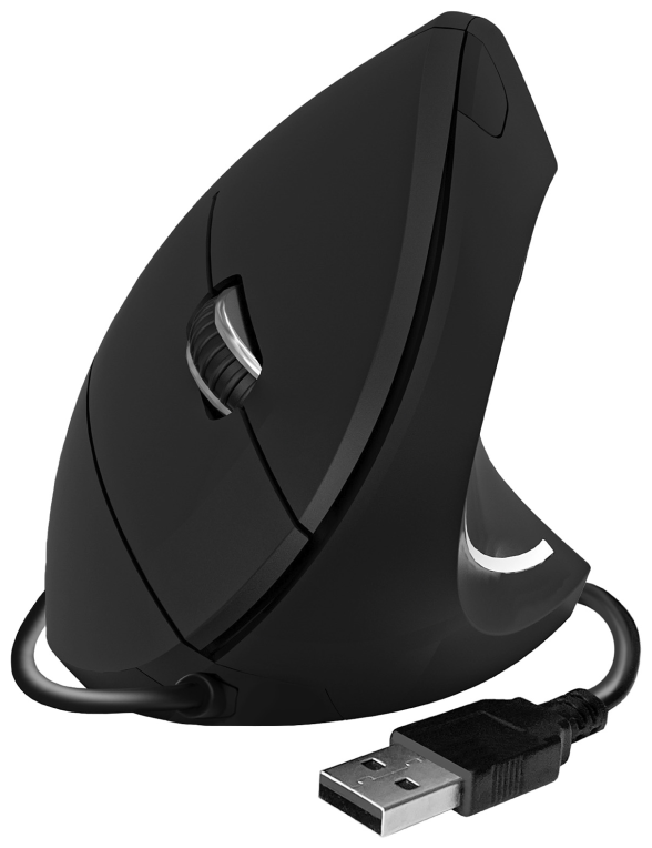RATON SUBBLIM GLIDE VERTICAL ERGO BLACK USB - detalle