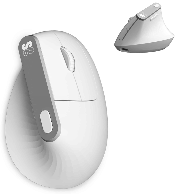 RATON SUBBLIM NATURE VERTICAL ERGO DUAL BATTERY WHITE