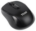 TooQ Ratón inalámbrico. 1600 DPI. 4 botones. Negro
