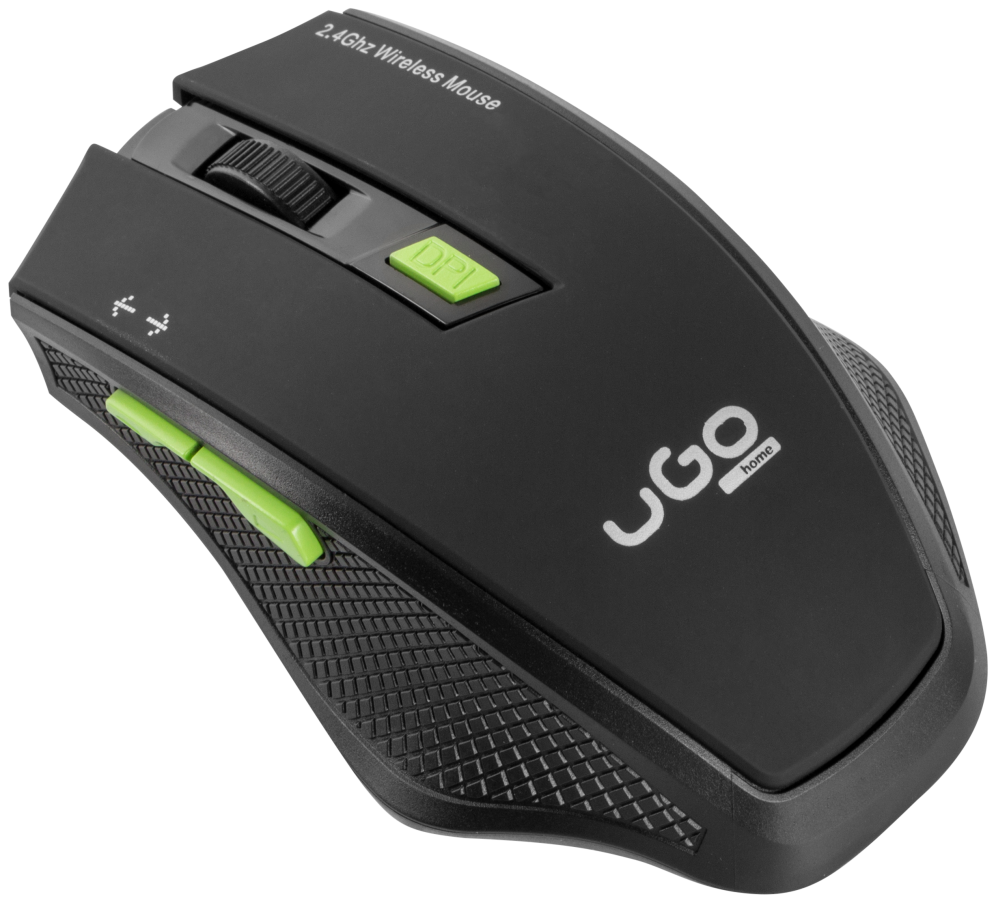 RATON UGO MY-03 1800DPI OPTICAL BLACK RF INALAMBRICO PILAS - detalle