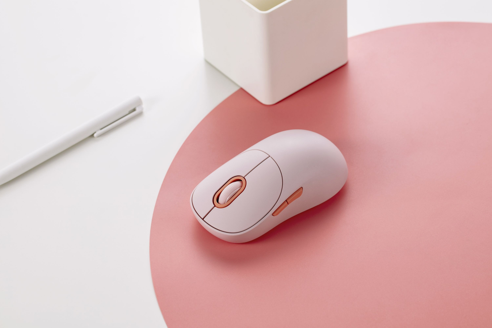 RATON XIAOMI MOUSE 3 PINK RF INALAMBRICO BATERIA RECARGABLE - detalle