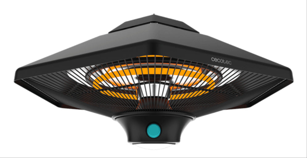 Cecotec ReadyWarm 2000 Power Ceiling Exterior Negro 2000 W Calefactor eléctrico halógeno