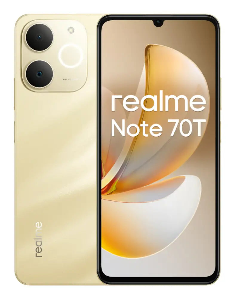 realme Note 70T 17.1 cm (6.74") SIM doble Android 15 4G USB Tipo C 4 GB 128 GB 6000 mAh Oro