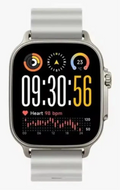 realme Watch 5 5 cm (1.97") AMOLED Digital 390 x 450 Pixeles Pantalla táctil Plata GPS (satélite)