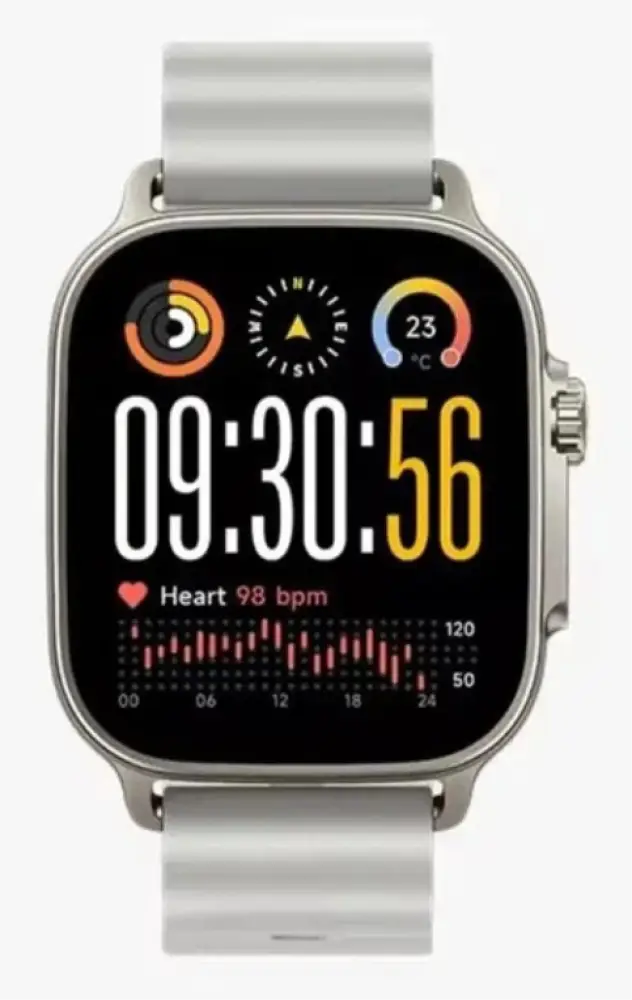 realme Watch 5 5 cm (1.97") AMOLED Digital 390 x 450 Pixeles Pantalla táctil Plata GPS (satélite)