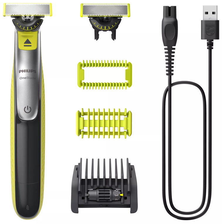 RECORTADORA PHILIPS QP2834/23 ONE BLADE 360 CARA CUERPO DOBLE CUCHILLA